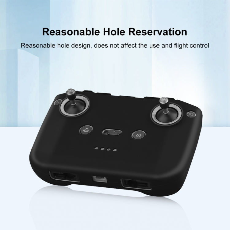 PULUZ Shockproof Anti-scratch Silicone Case with Neck Strap For DJI Neo / Mini 3 / 3 Pro / Mavic 3 / Air 2S / Mini 2 RC-N2 / RC-N1 / RC-N3 Remote Control(Black)