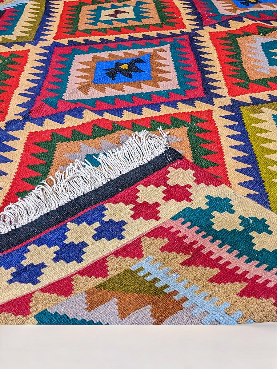 Maimana Afghanistan Kilim Rug - 236 x 152 cm