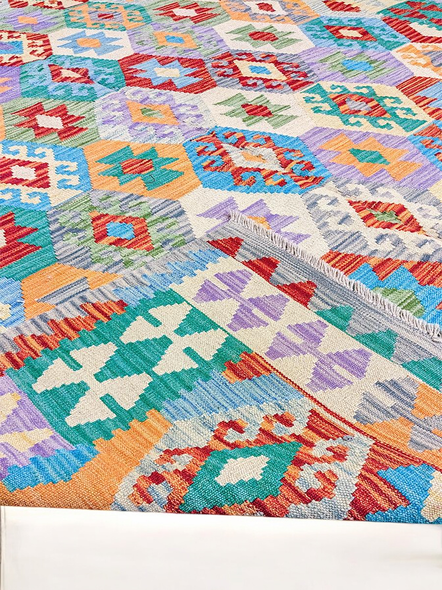 Maimana Afghanistan Kilim Rug - 284 x 203 cm