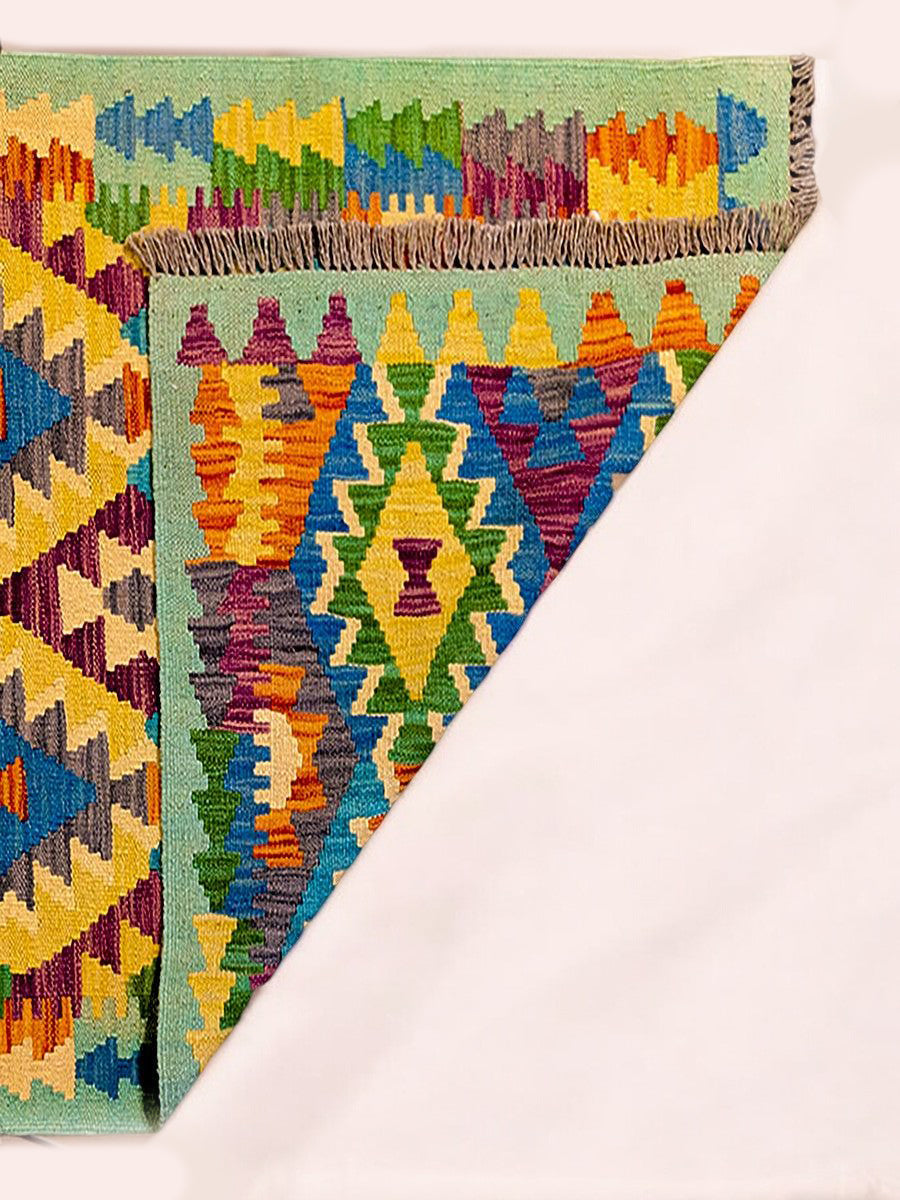 Maimana Afghanistan Kilim Rug - 300 x 86 cm