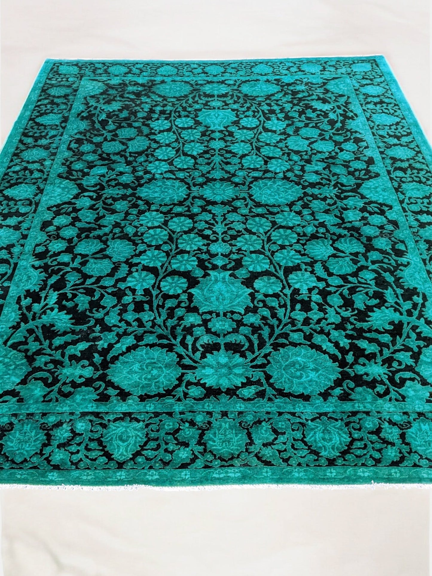 Ziegler Silk Wash Chobi Rug - 9.11 x 6.11