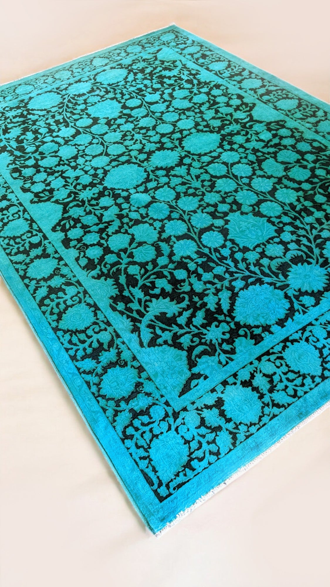 Ziegler Silk Wash Chobi Rug - 9.11 x 6.11