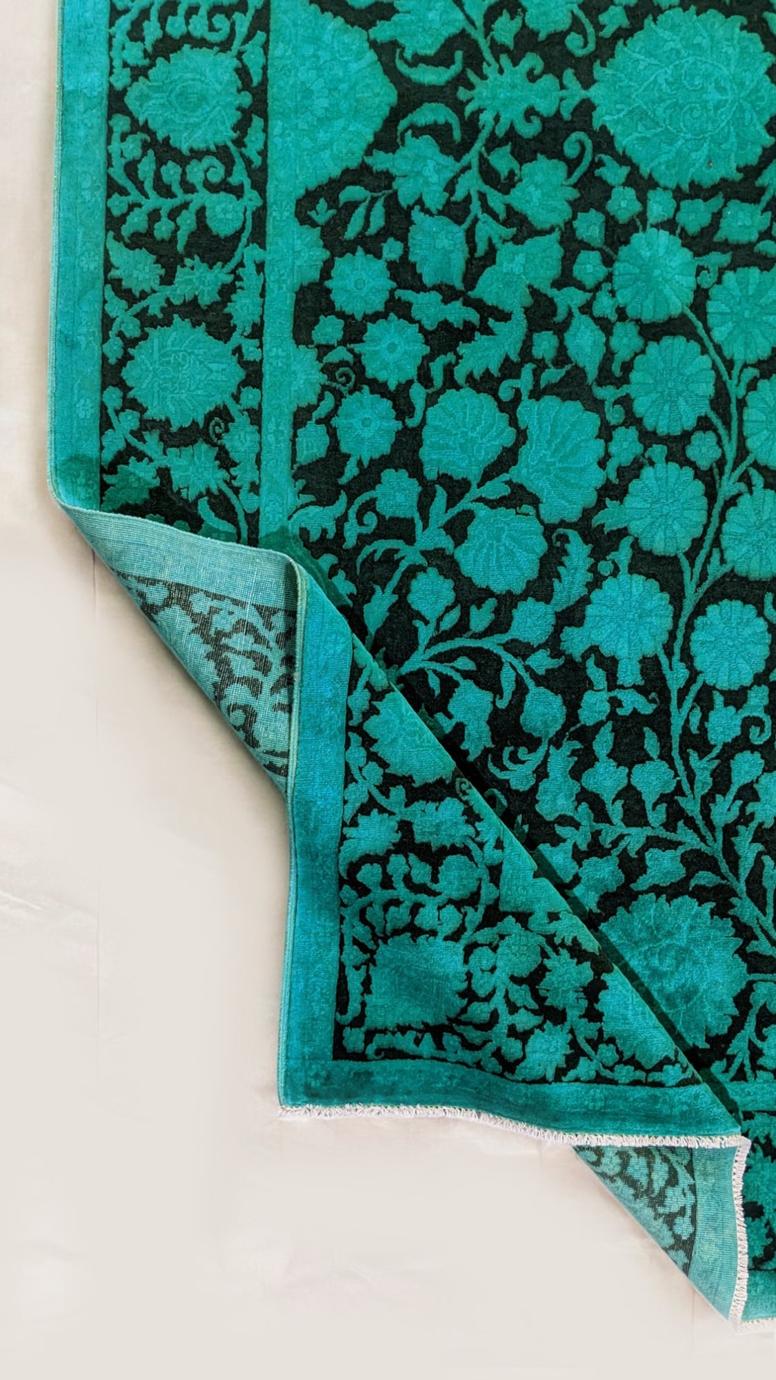 Ziegler Silk Wash Chobi Rug - 9.11 x 6.11