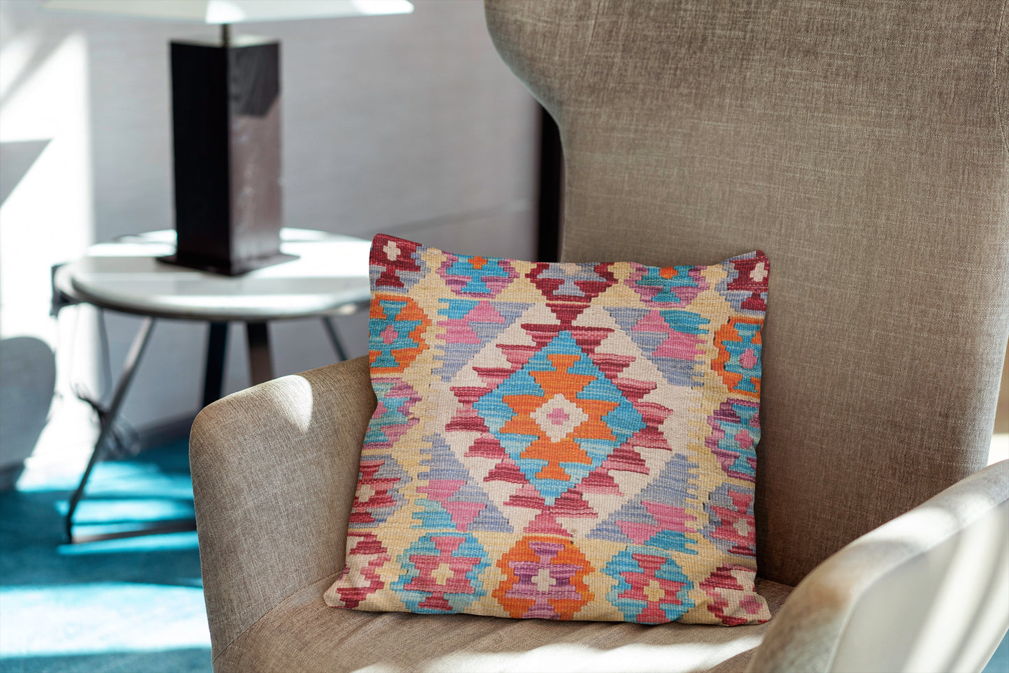 Afghan Kilim Cushion Cover - 45 x 45 cm