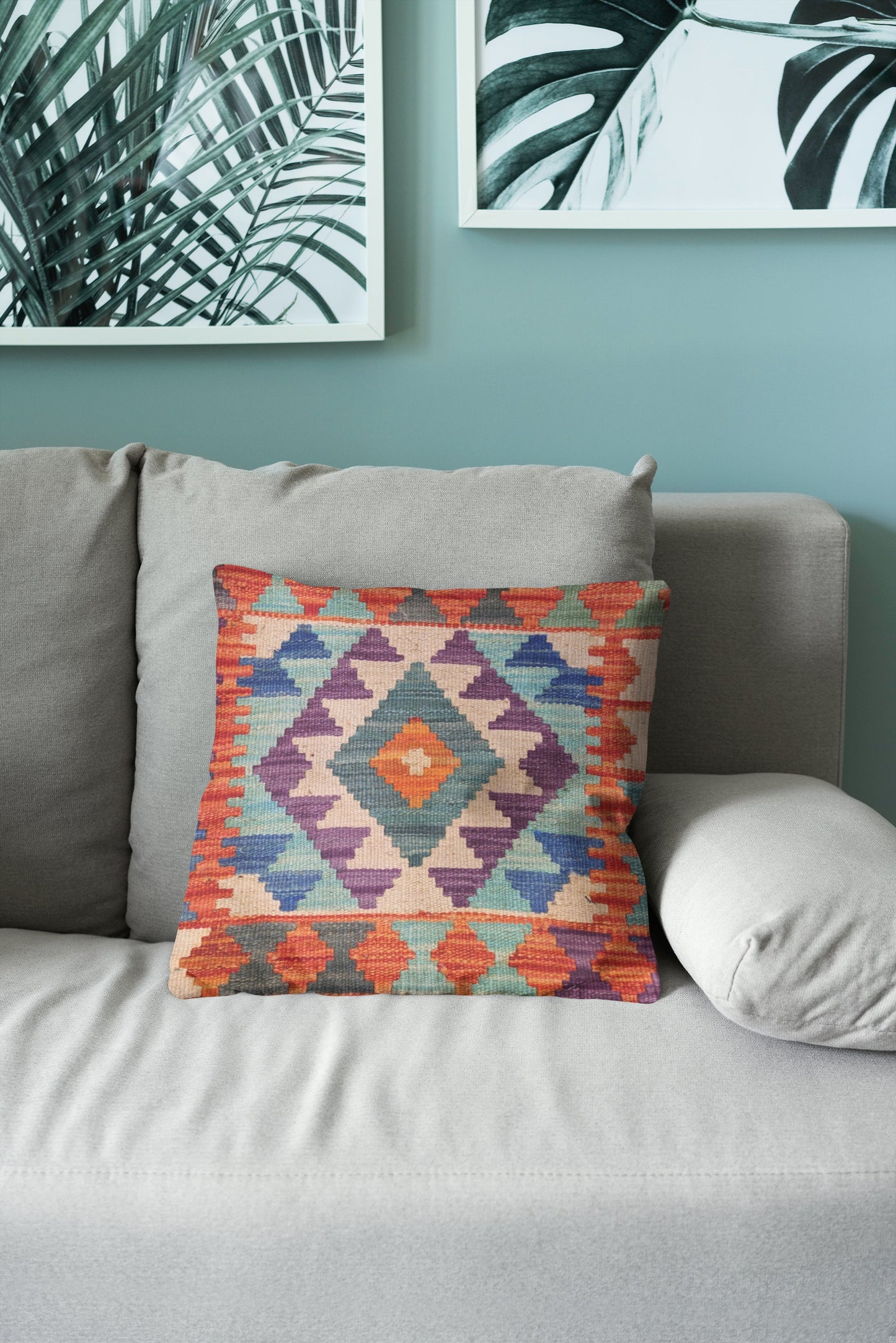 Afghan Kilim Cushion Cover - 45 x 45 cm