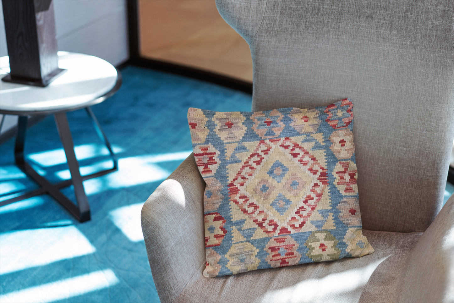 Afghan Kilim Cushion Cover - 45 x 45 cm
