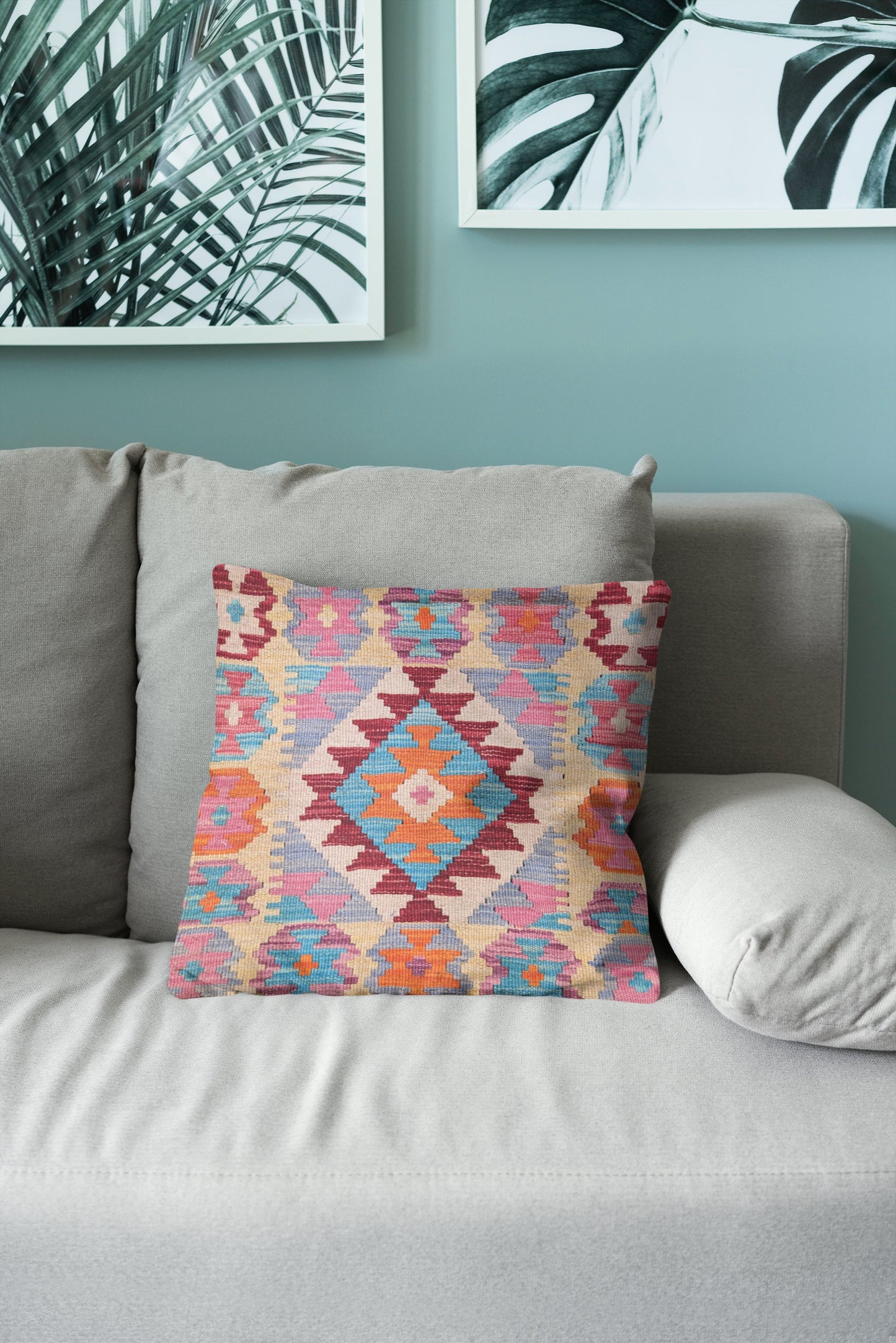 Afghan Kilim Cushion Cover - 45 x 45 cm