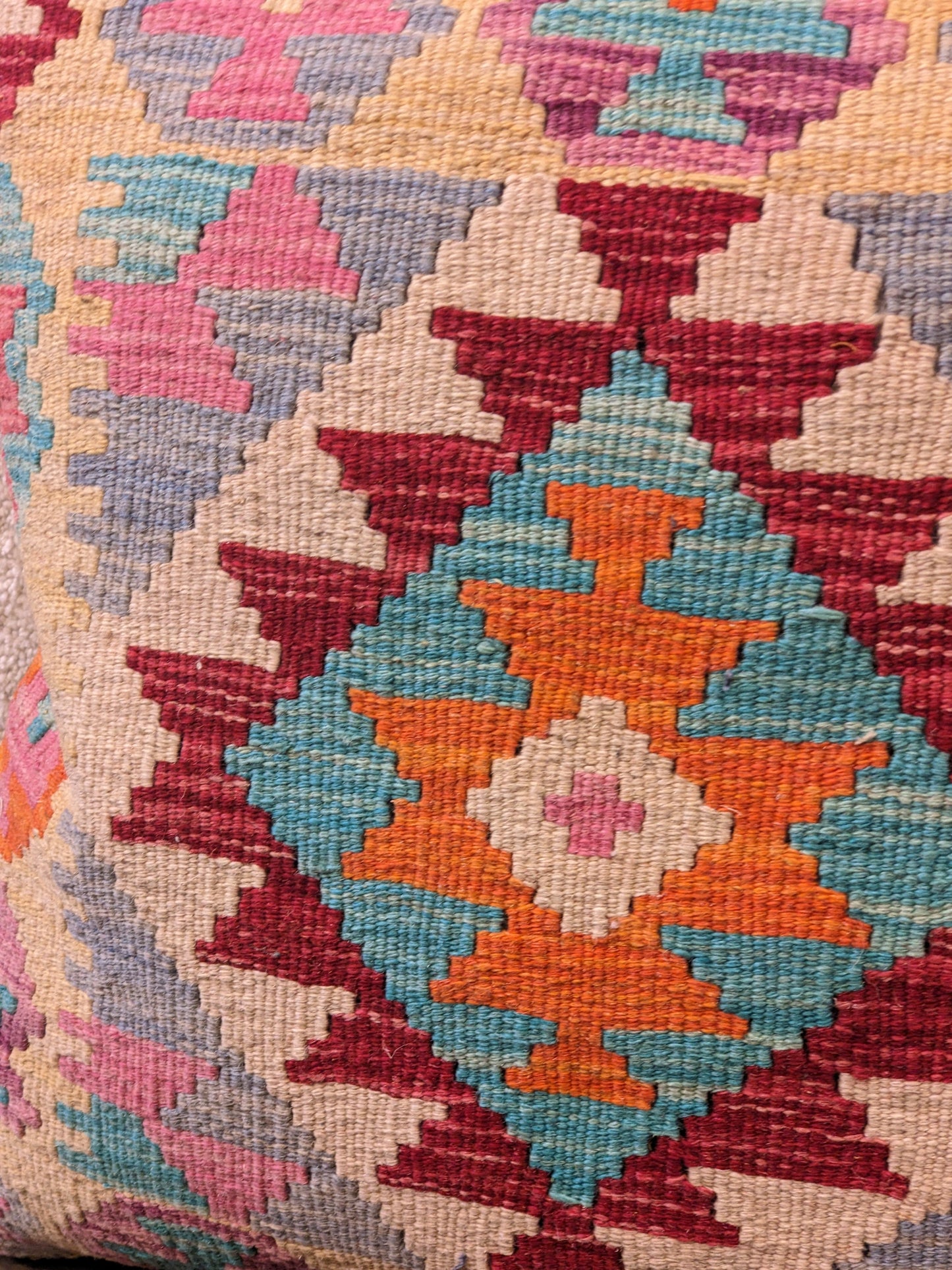 Afghan Kilim Cushion Cover - 45 x 45 cm