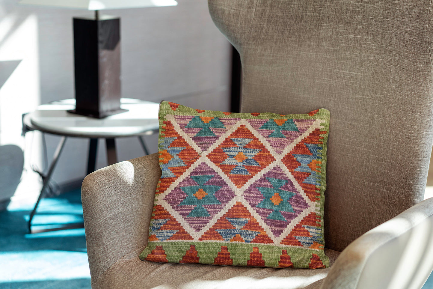 Afghan Kilim Cushion Cover - 50 x 50 cm