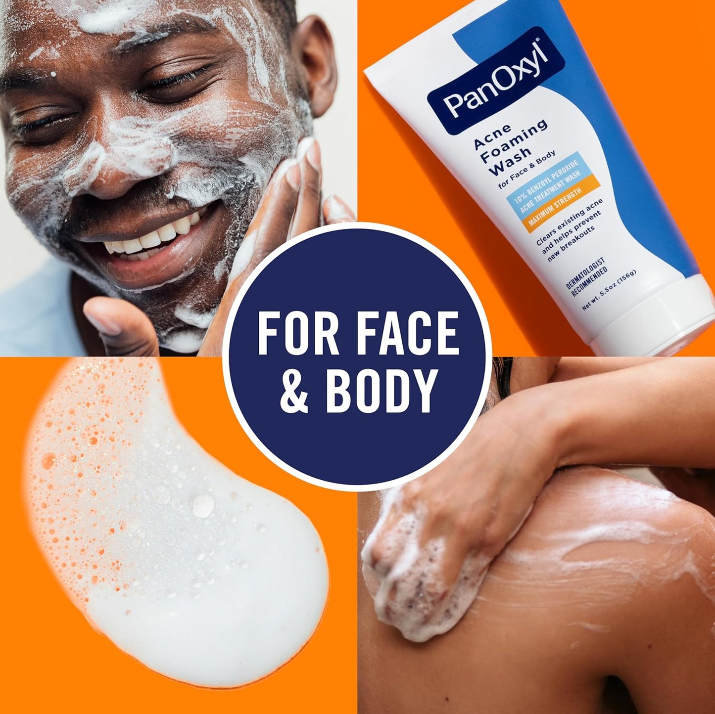 PanOxyl Acne Foaming Wash - 10% Benzoyl Peroxide Maximum Strength