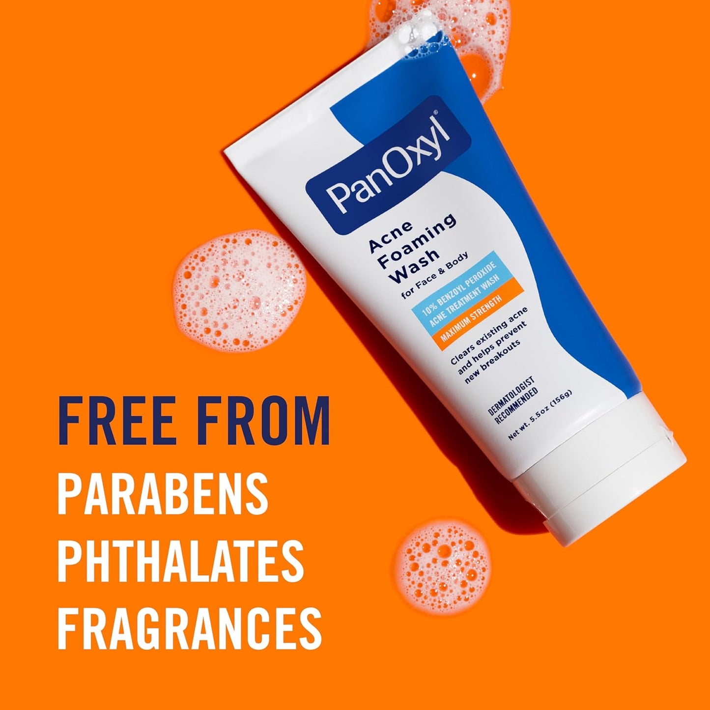 PanOxyl Acne Foaming Wash - 10% Benzoyl Peroxide Maximum Strength