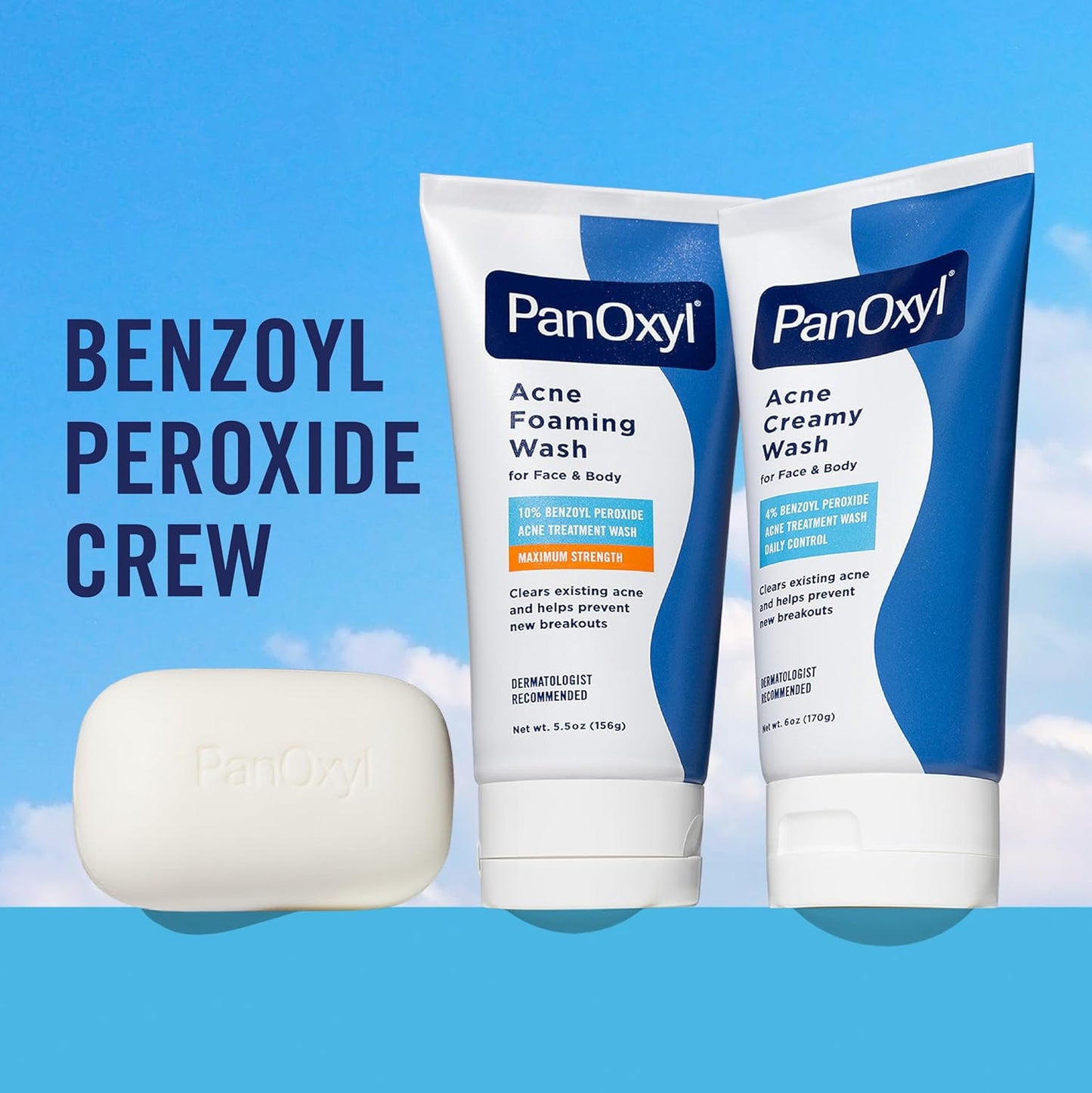 PanOxyl Antimicrobial Hydrating Acne Creamy Wash – 4% Benzoyl Peroxide