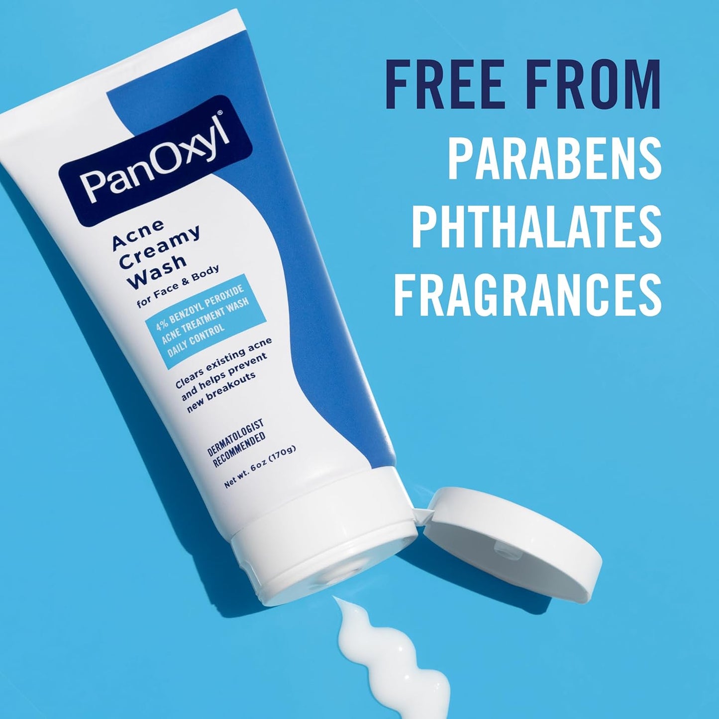 PanOxyl Antimicrobial Hydrating Acne Creamy Wash – 4% Benzoyl Peroxide