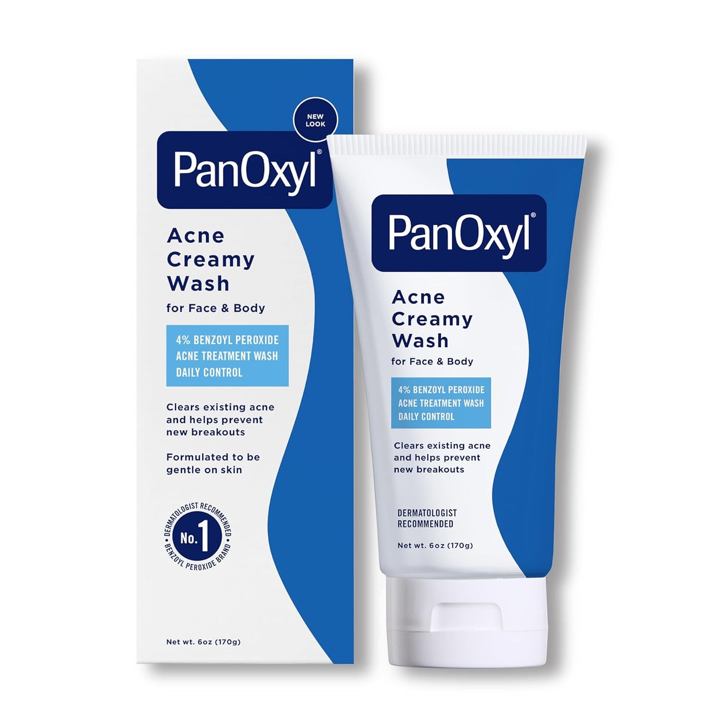 PanOxyl Antimicrobial Hydrating Acne Creamy Wash – 4% Benzoyl Peroxide