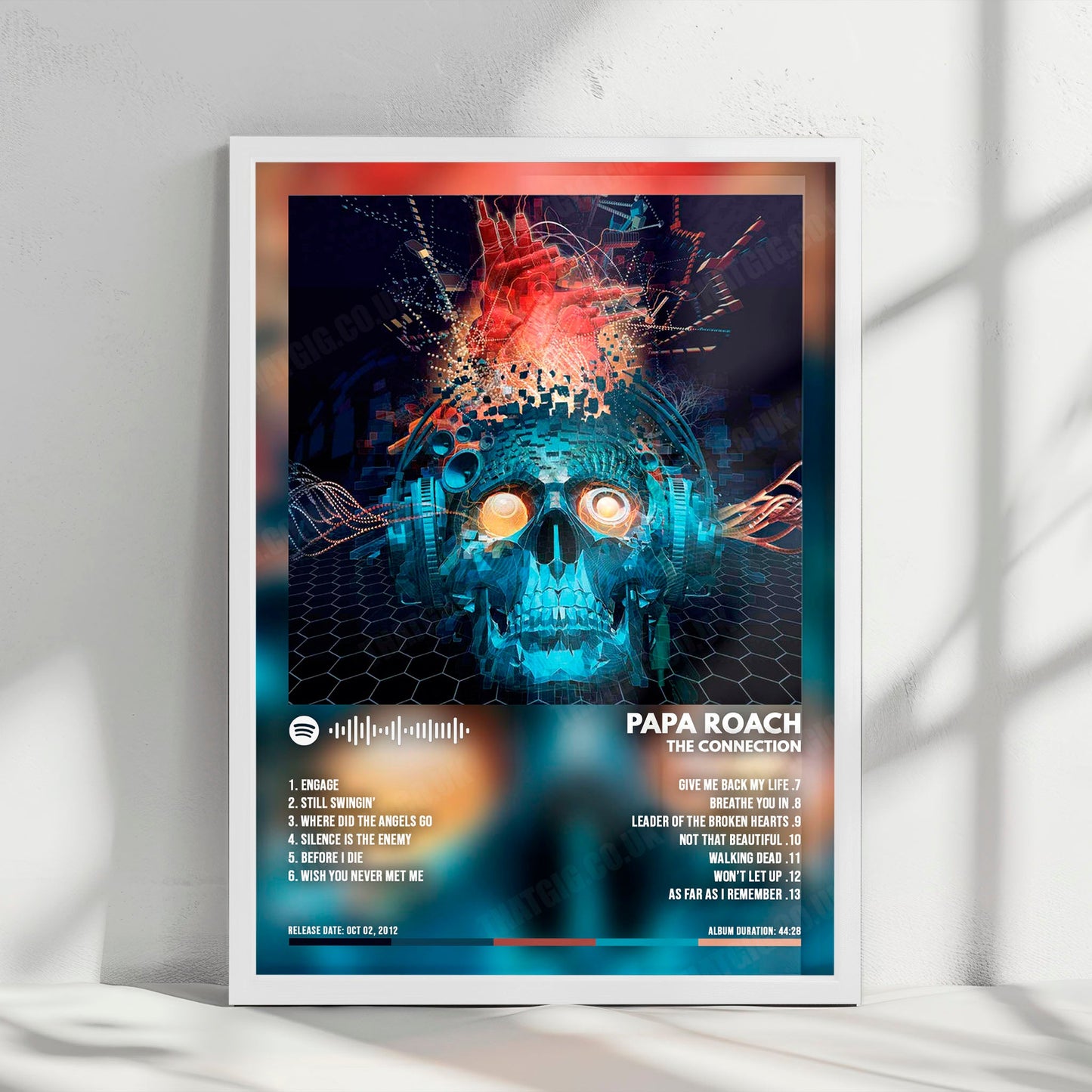 Papa Roach "The Connection  " Album Cover Poster - with Complete Tracklist