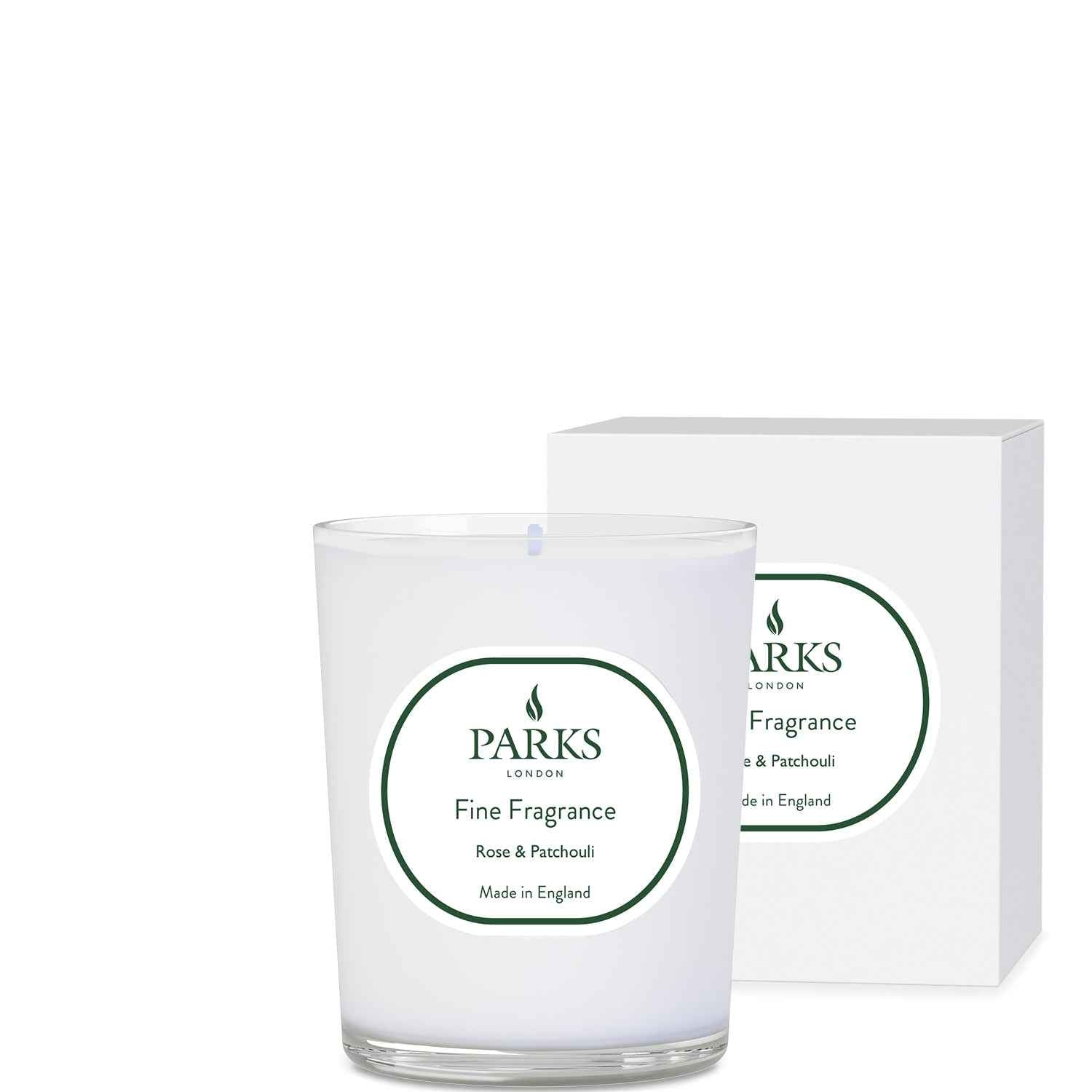 FINE FRAGRANCE 180G CANDLE ROSE & PATCHOULI
