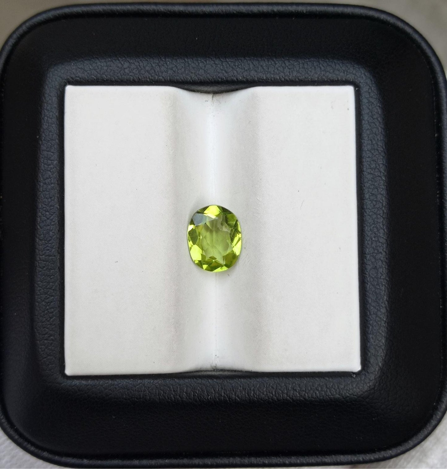 1.35ct Peridot Gemstone- Olivine - Chrysolite Gem - August Birthstone - 8x6.4x3mm