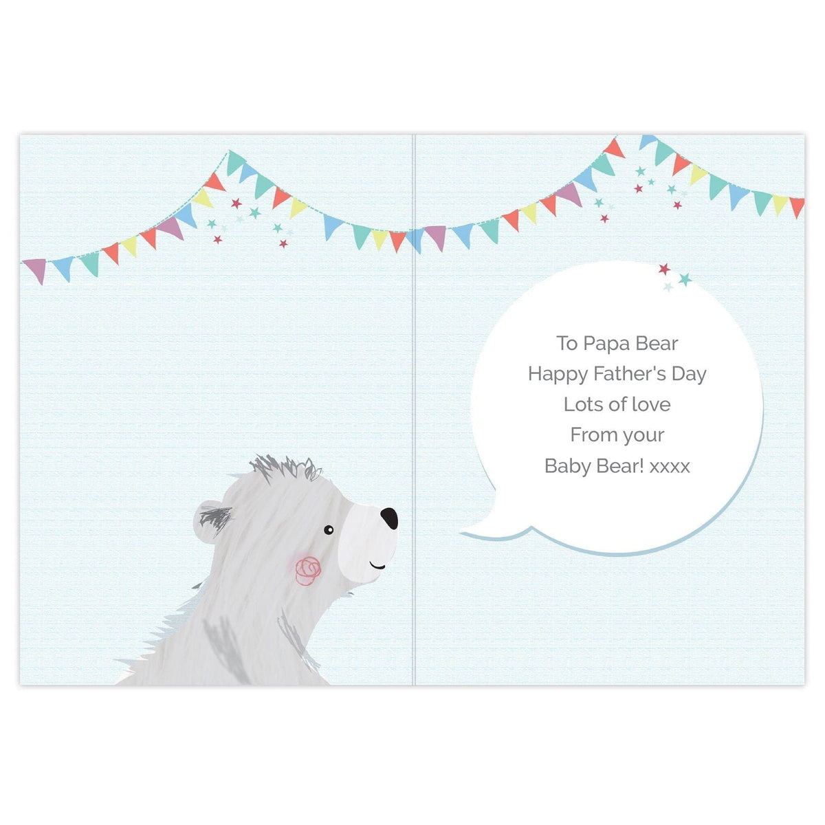 Personalised 1st Father's Day Daddy Bear Card
