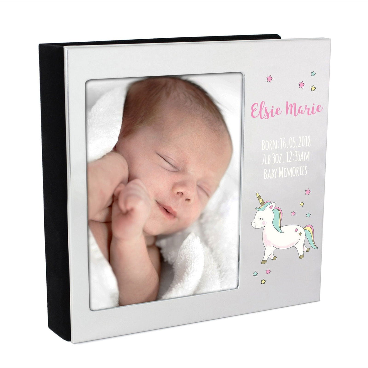 Personalised Baby Unicorn 4x6 Inch Photo Frame Album