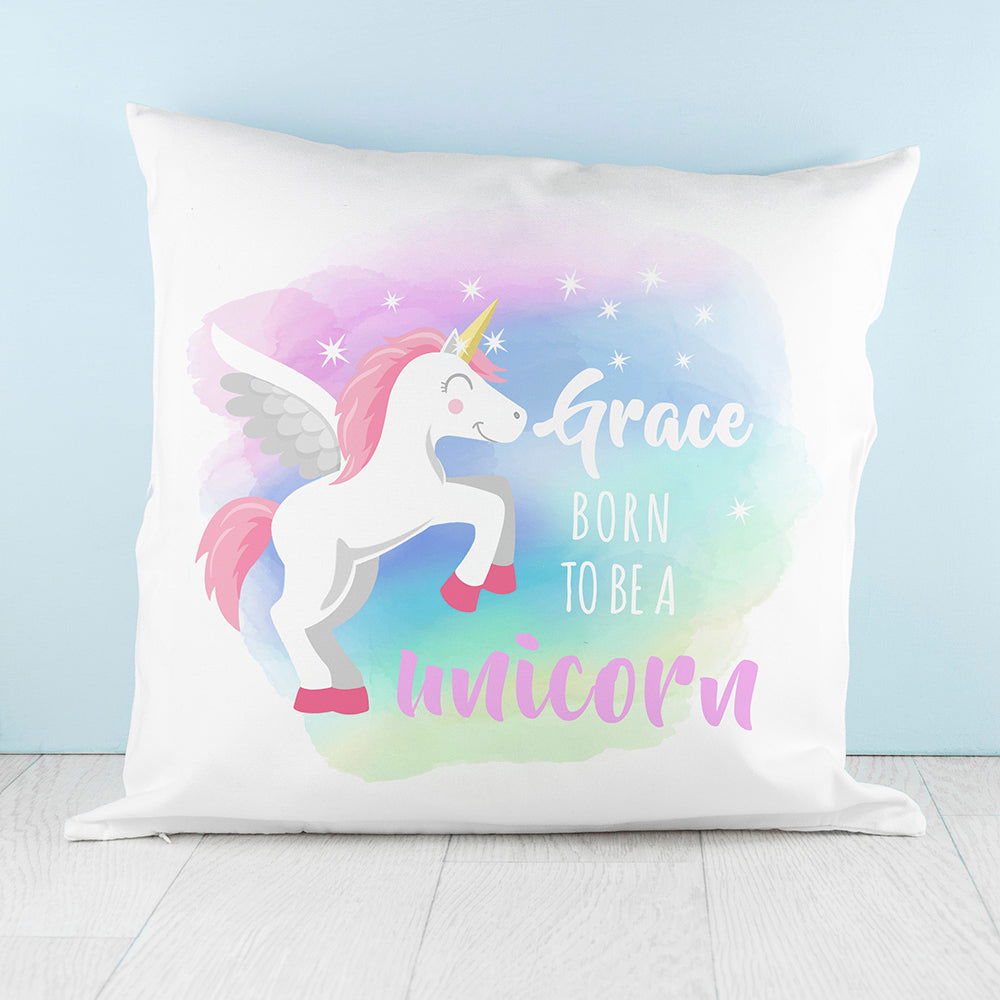 Personalised Baby Unicorn Cushion Cover