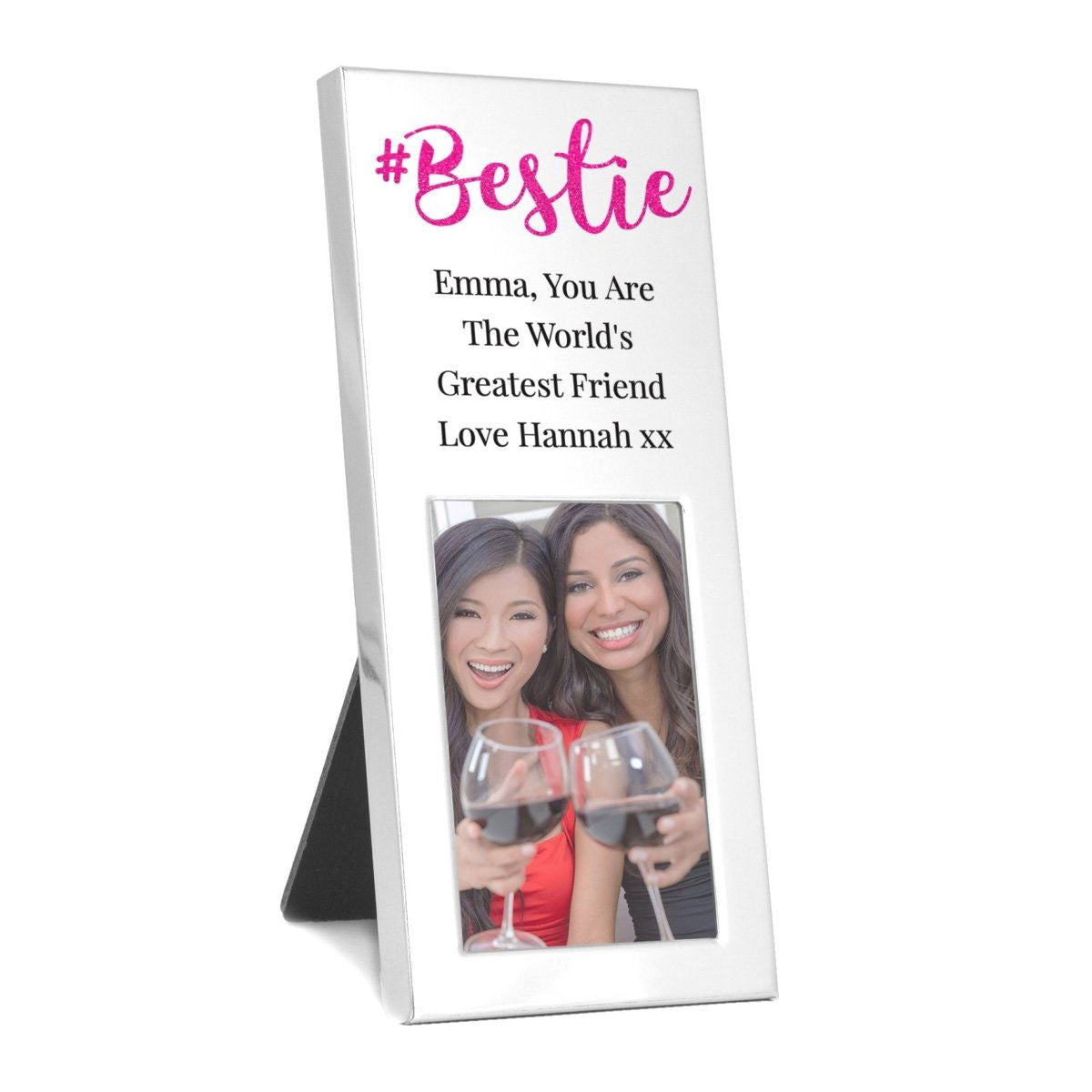 Personalised #Bestie 2x3 Inch Photo Frame