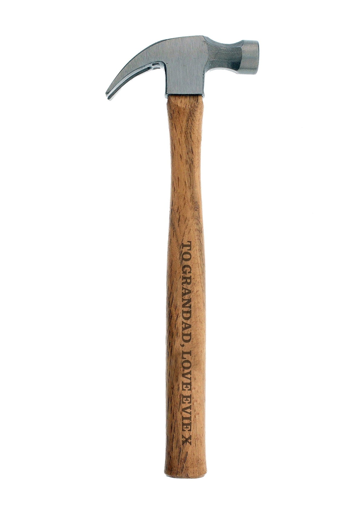 Personalised Bold Text Hammer