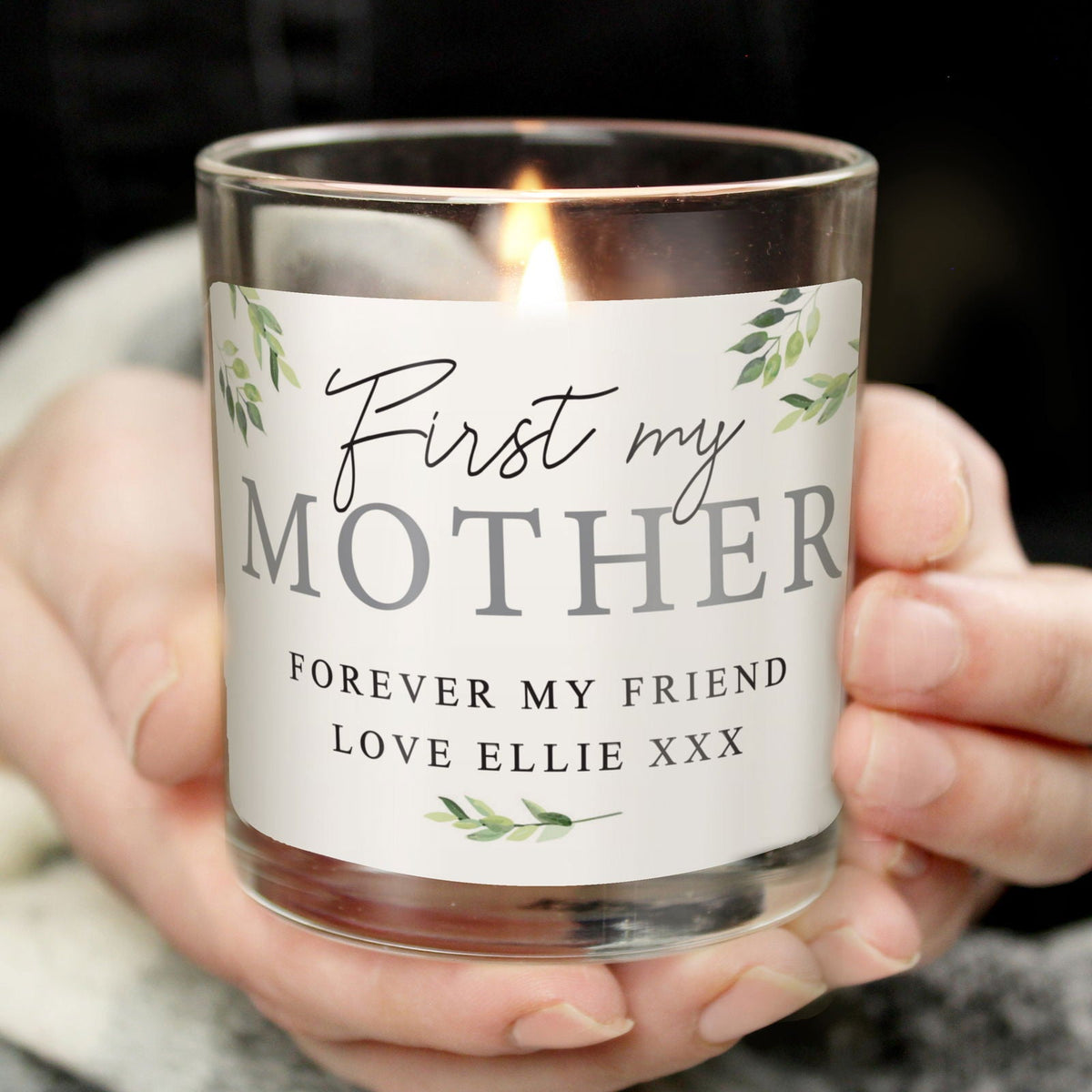 Personalised Botanical Scented Jar Candle