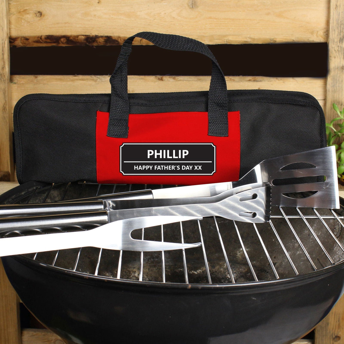 Personalised Classic Stainless Steel Bbq Kit