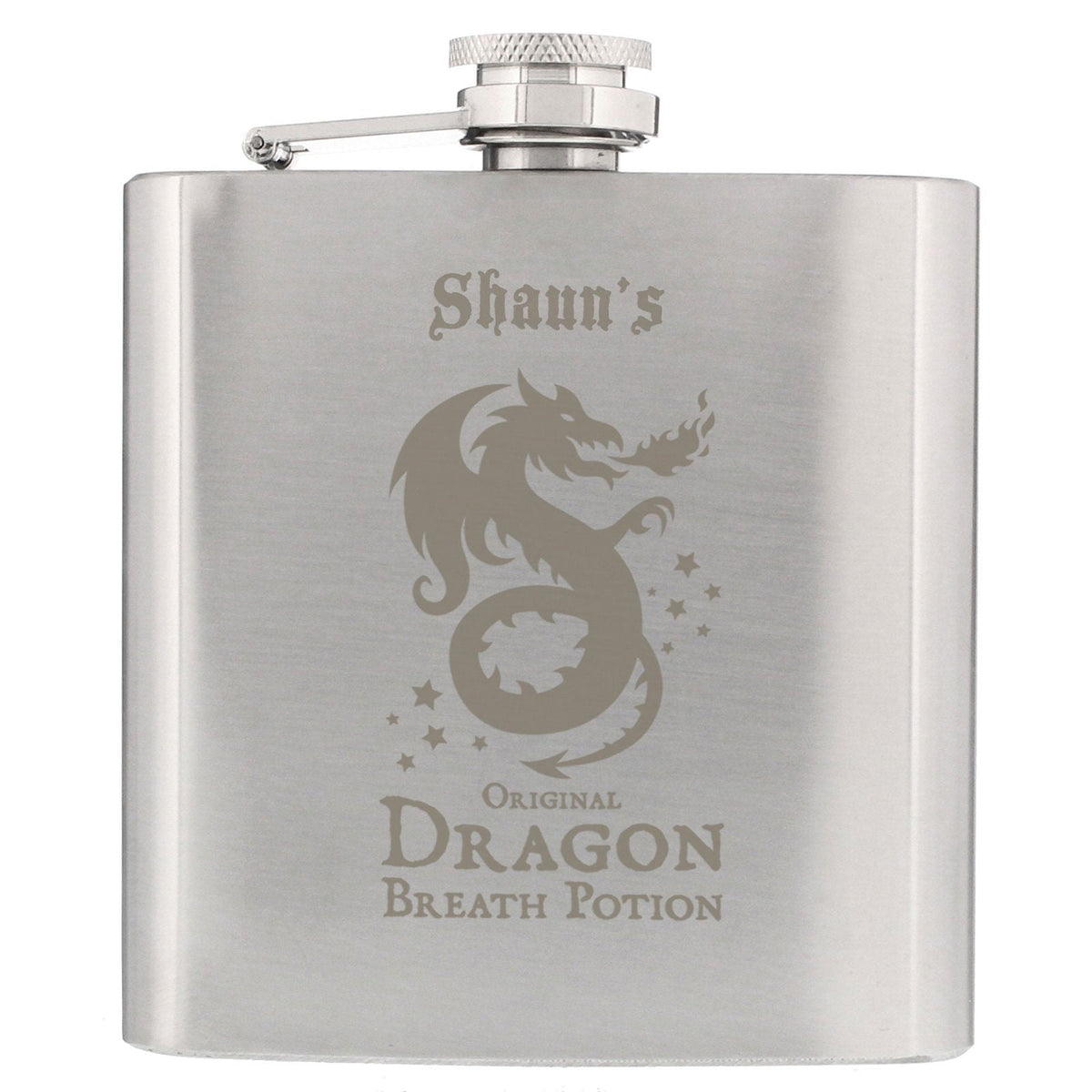 Personalised Dragon Breath Potion Hip Flask