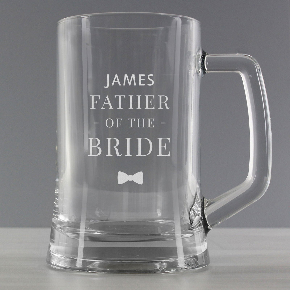 Personalised Father Of The Bride Pint Stern Tankard