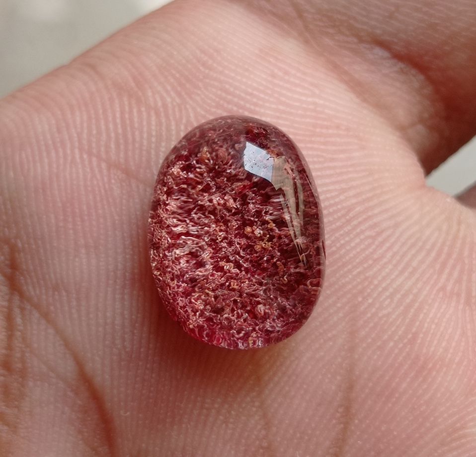 10.6ct Natural Phantom Quartz - Ghost Quartz - 17x12mm