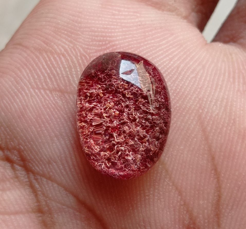 10.6ct Natural Phantom Quartz - Ghost Quartz - 17x12mm