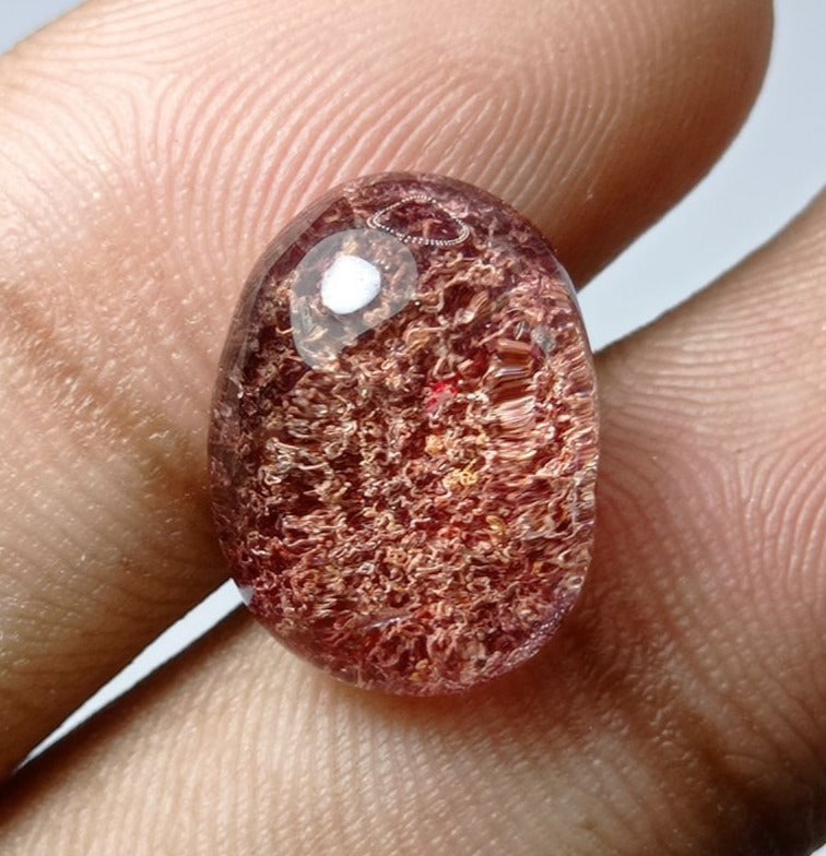 10.6ct Natural Phantom Quartz - Ghost Quartz - 17x12mm