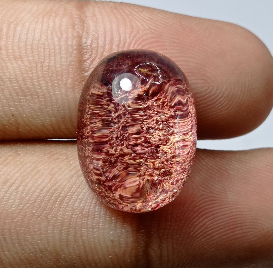 23.1ct Natural Phantom Quartz - Ghost Quartz - 20x15mm