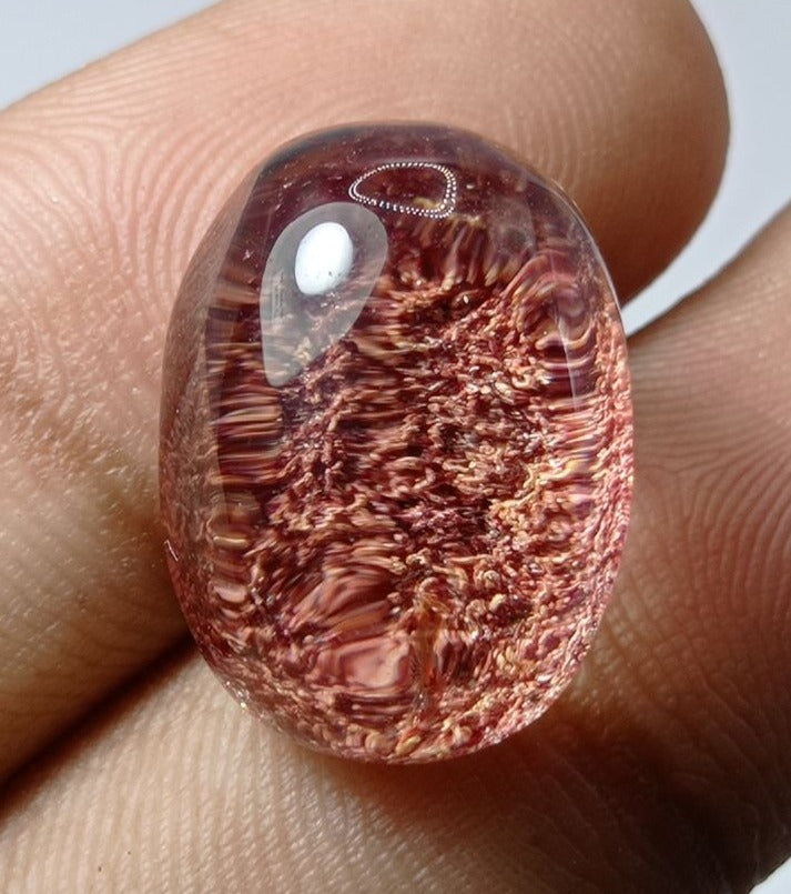 23.1ct Natural Phantom Quartz - Ghost Quartz - 20x15mm