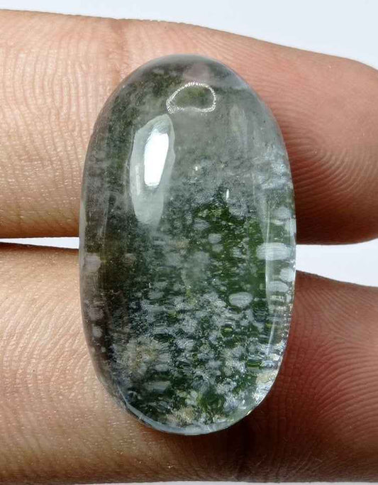 43.5ct Natural Phantom Quartz - Ghost Quartz - 30x17mm