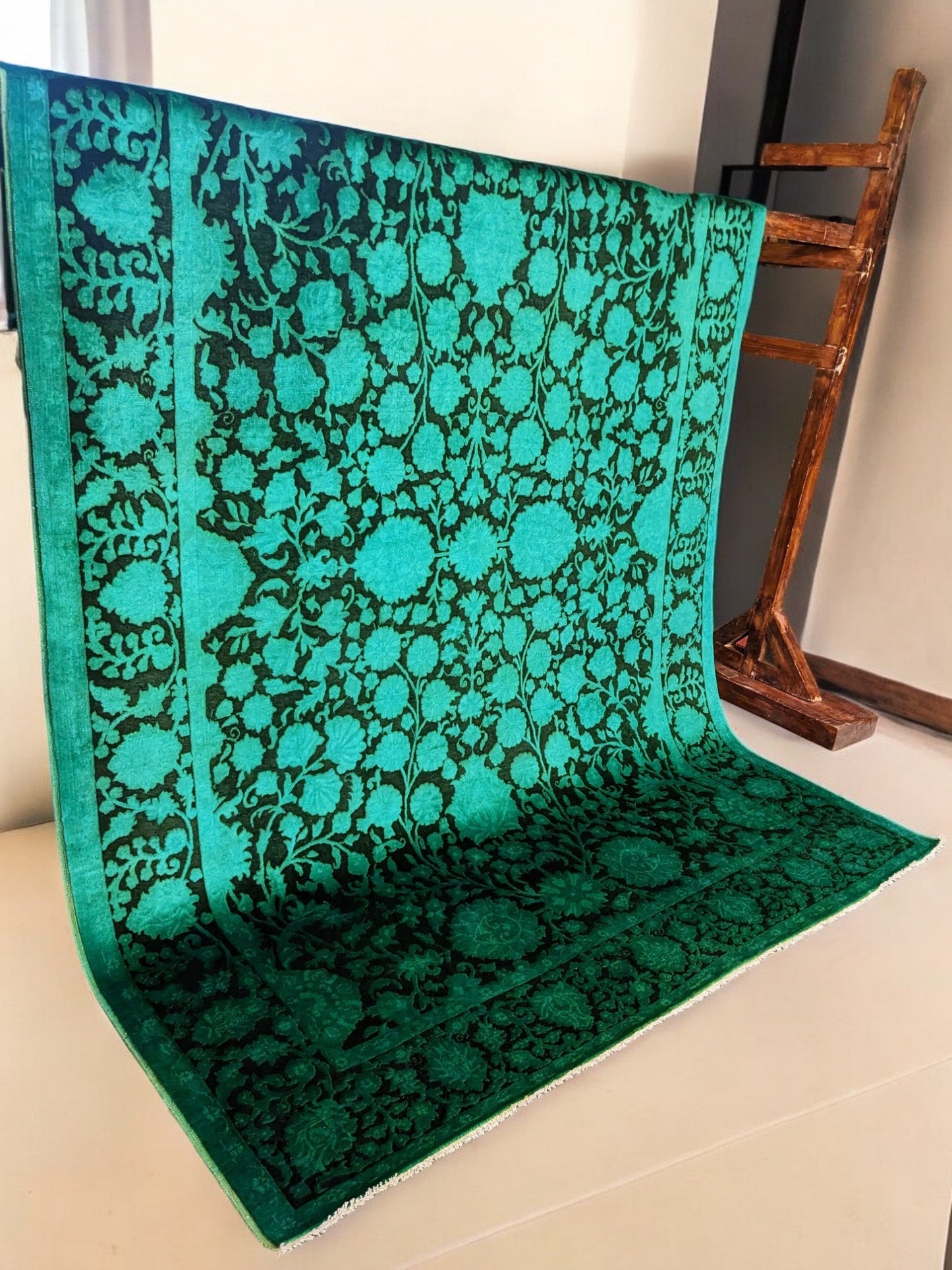 Ziegler Silk Wash Chobi Rug - 9.11 x 6.11