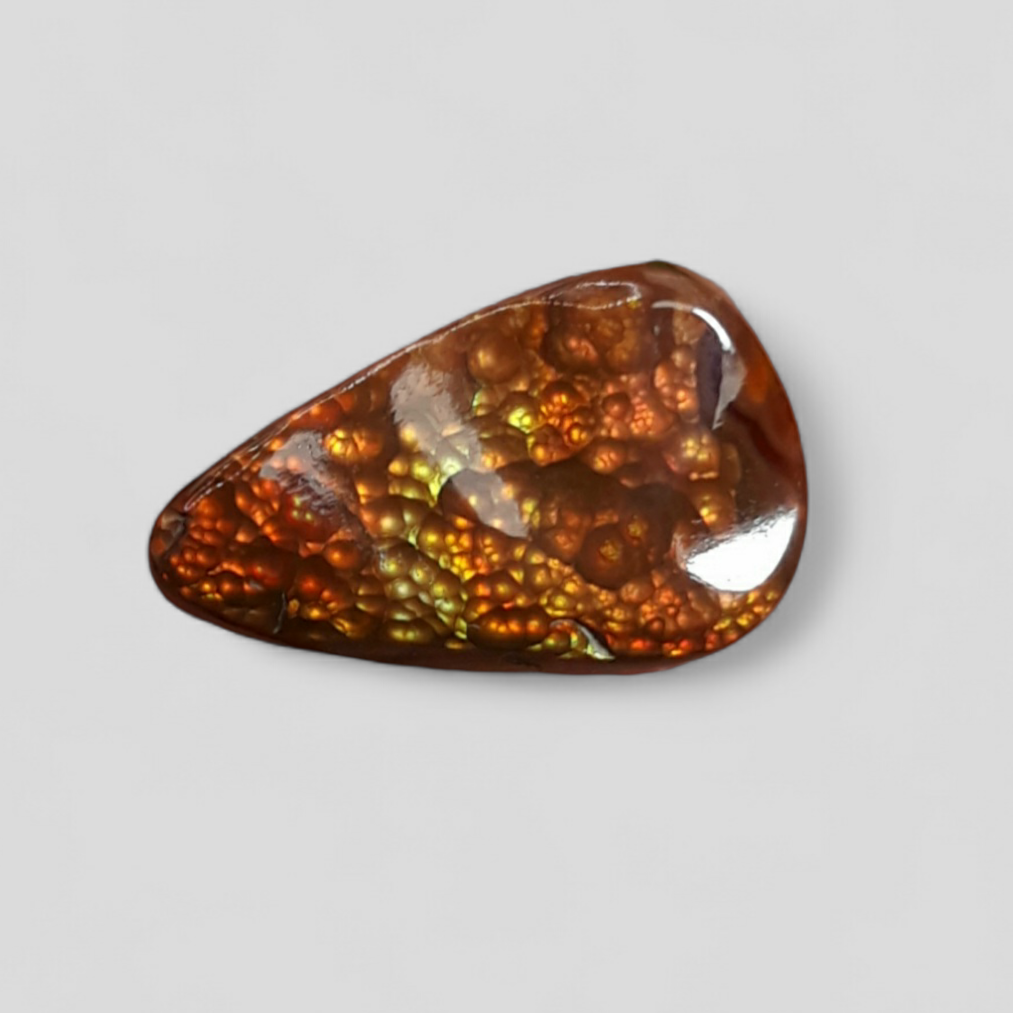 Mexican Fire Agate Convex Bubbly Pattern