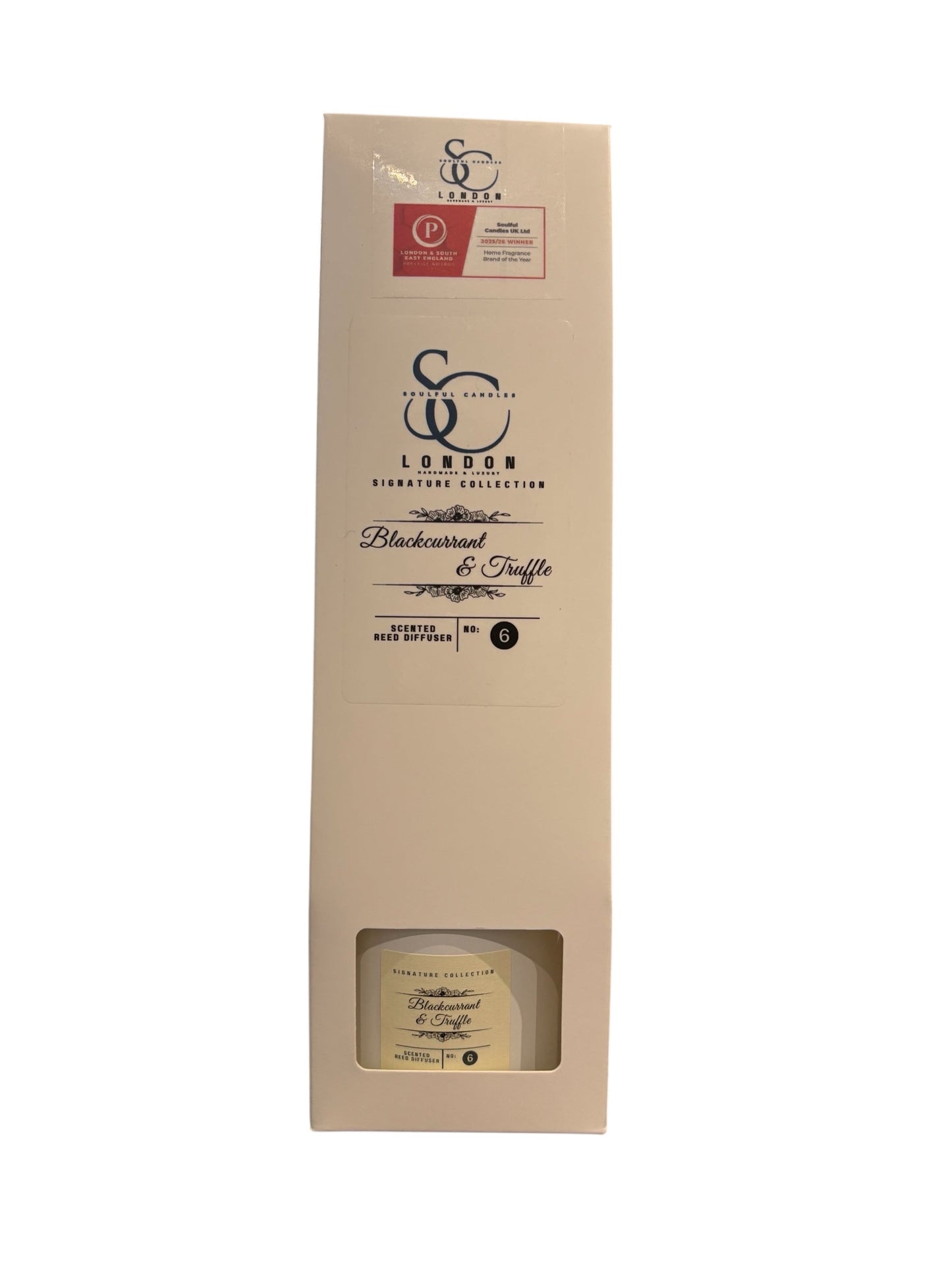 Blackcurrant & Truffle 100ml Reed Diffuser | Luxury Decadent Long-Lasting Fragrance