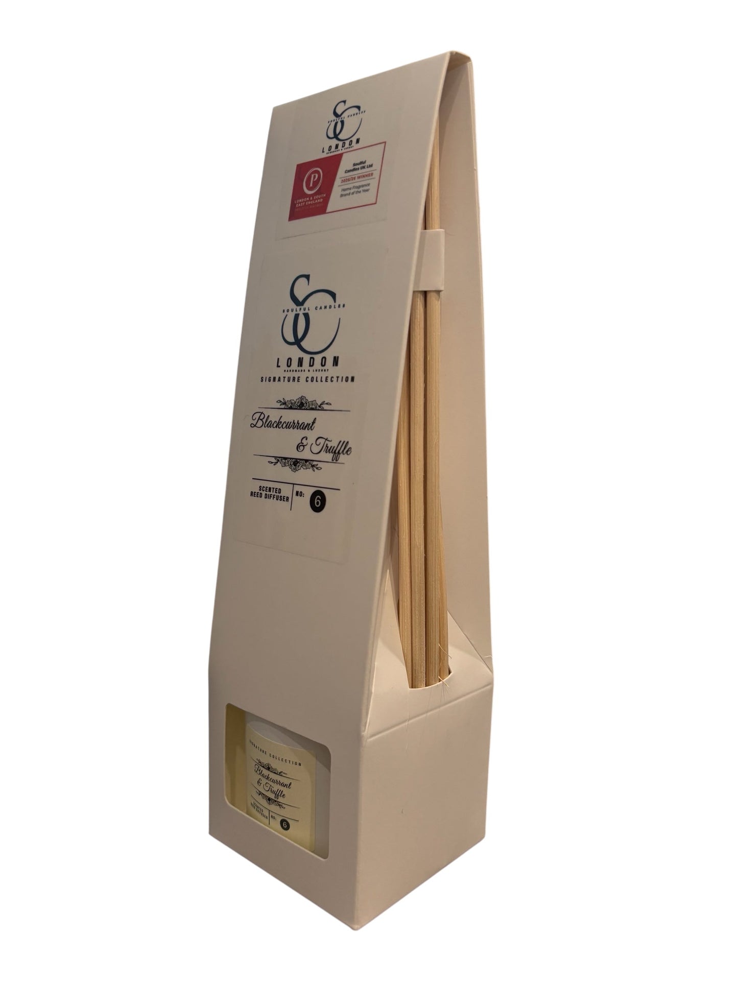 Blackcurrant & Truffle 100ml Reed Diffuser | Luxury Decadent Long-Lasting Fragrance