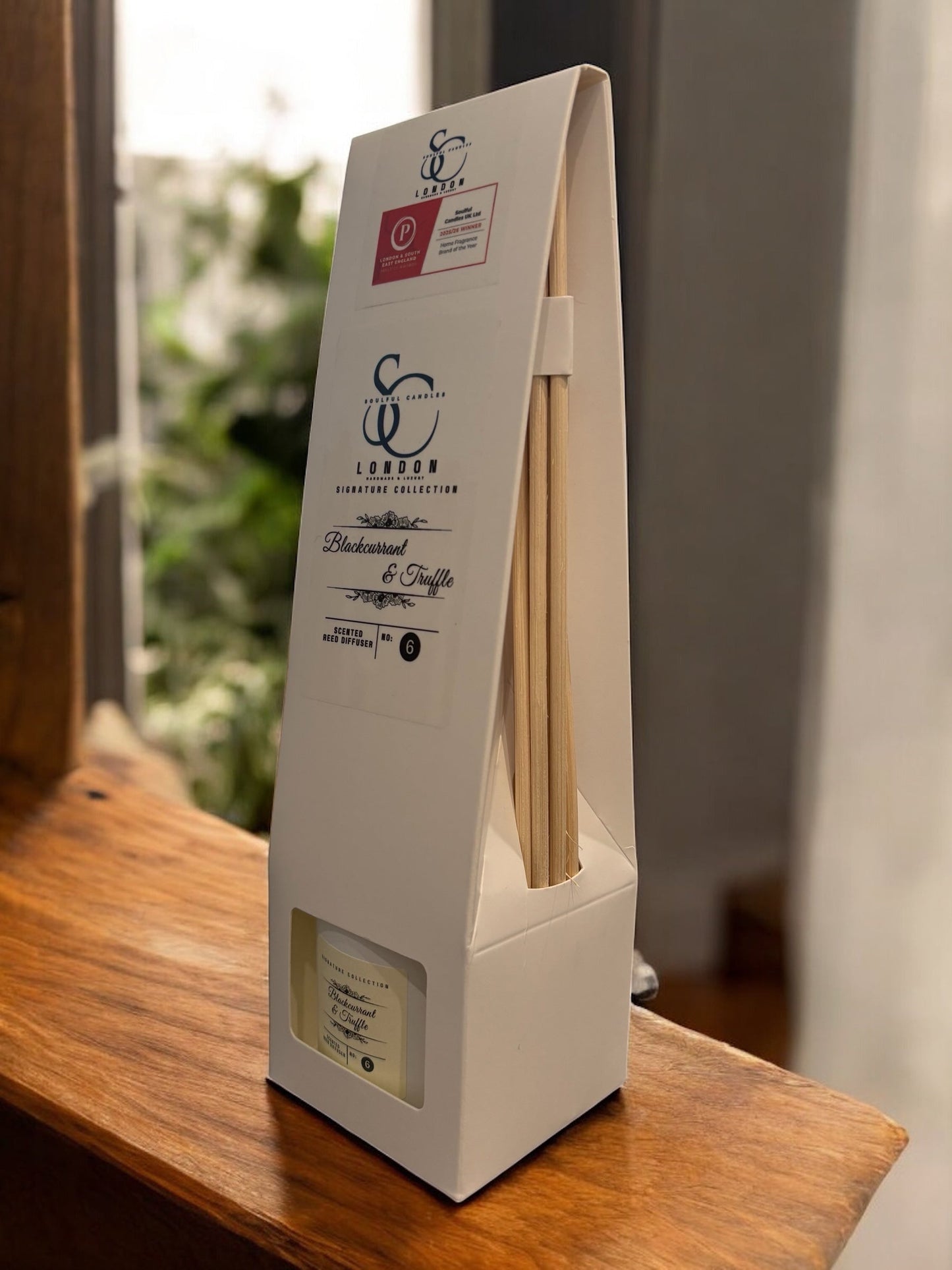 Blackcurrant & Truffle 100ml Reed Diffuser | Luxury Decadent Long-Lasting Fragrance