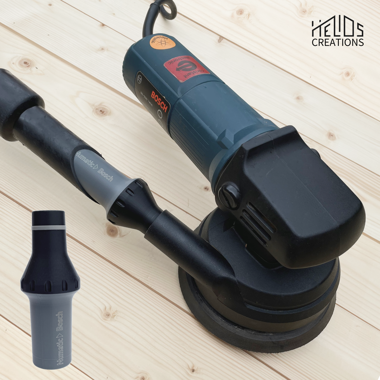 Adapter for Bosch Sanders and Routers – Compatible with Numatic