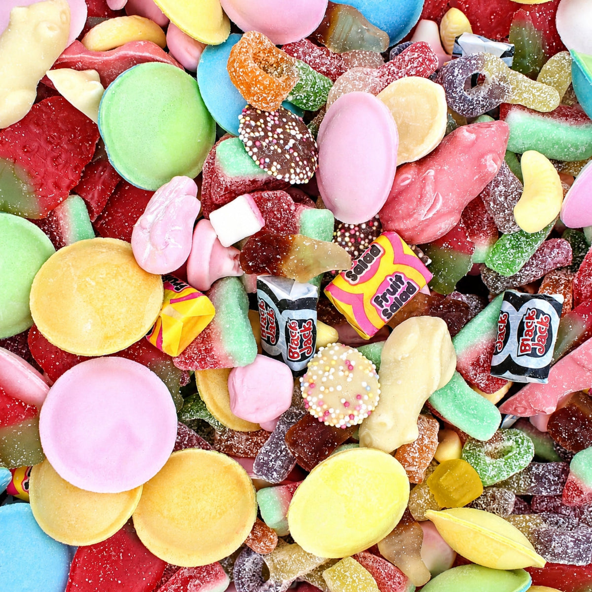 Pick and Mix Sweets - 225g Sweet Pouches - Retro & Traditional