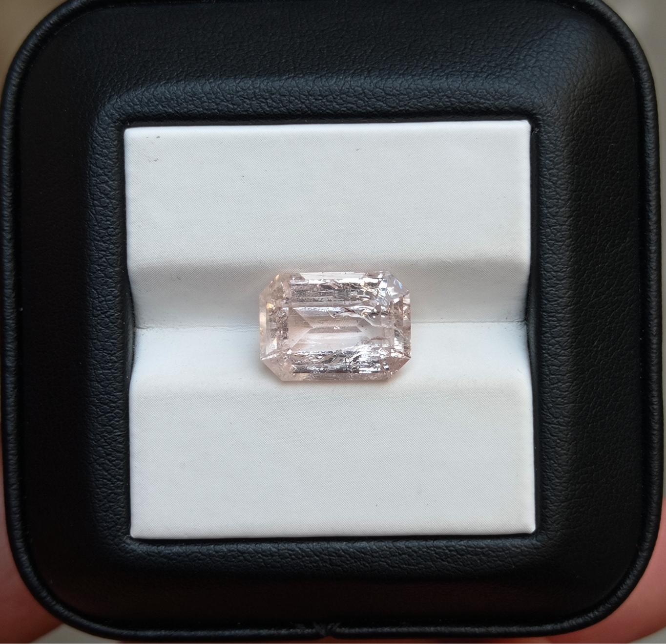 6.5ct Topaz - Pink Topaz Faceted Gemstone - November Birthstone - 12.9x9x6mm