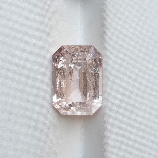 6.5ct Topaz - Pink Topaz Faceted Gemstone - November Birthstone - 12.9x9x6mm