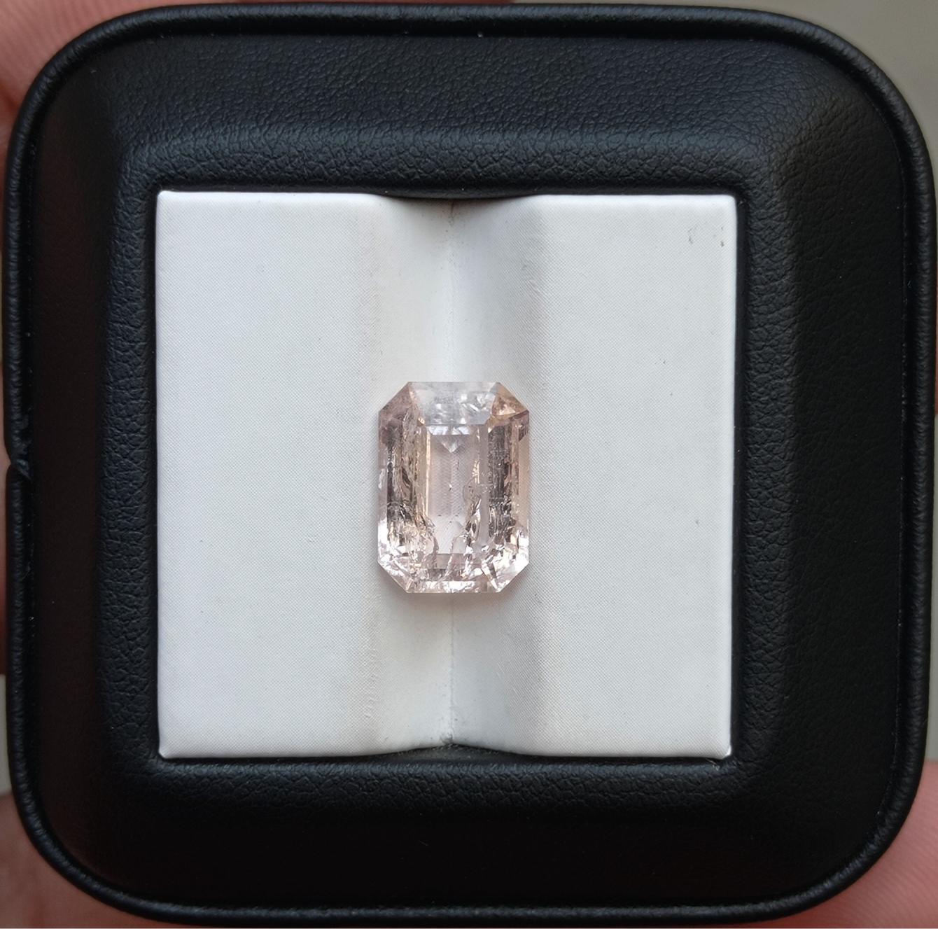 6.5ct Topaz - Pink Topaz Faceted Gemstone - November Birthstone - 12.9x9x6mm