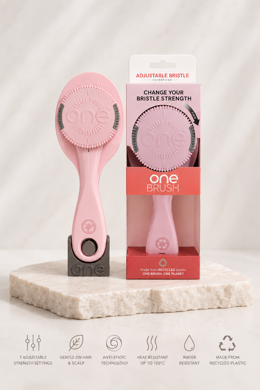 ONE Brush PRO - Adjustable Bristle Hairbrush - Pink