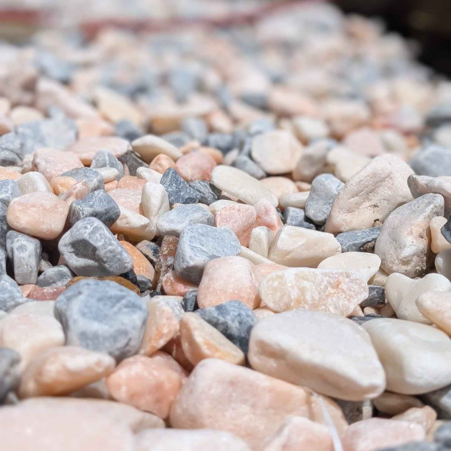 20-50mm Polar Pink Marble Pebbles