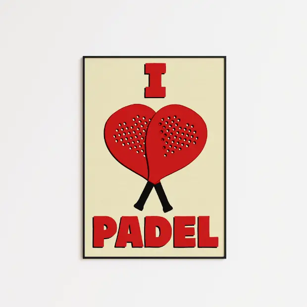 I Love Padel - A5 Print