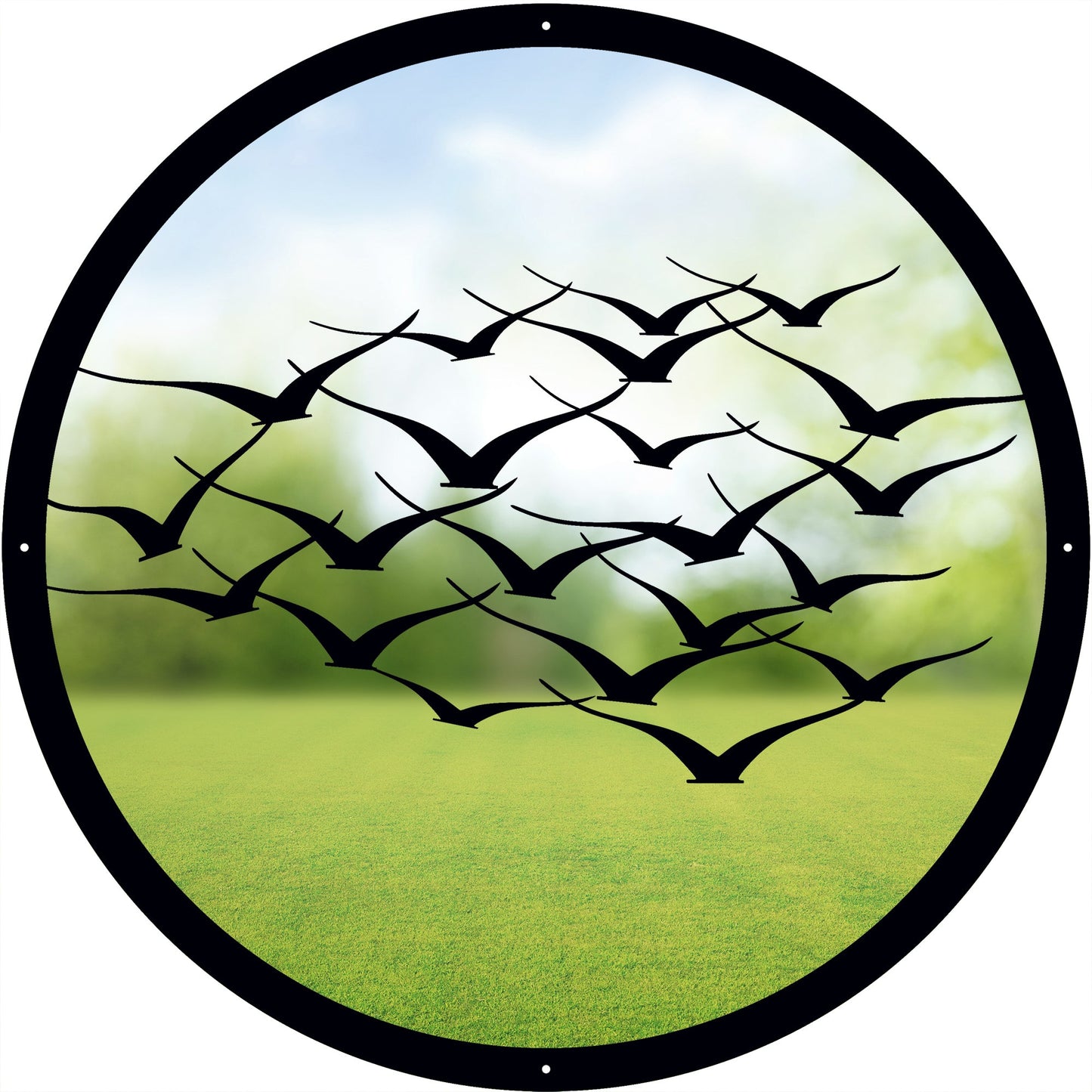 Flock of Birds Garden Mirror